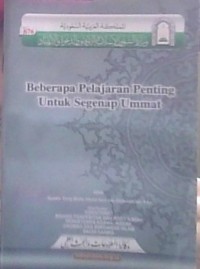 Image of Beberapa Pelajaran Penting Untuk Segenap Ummat